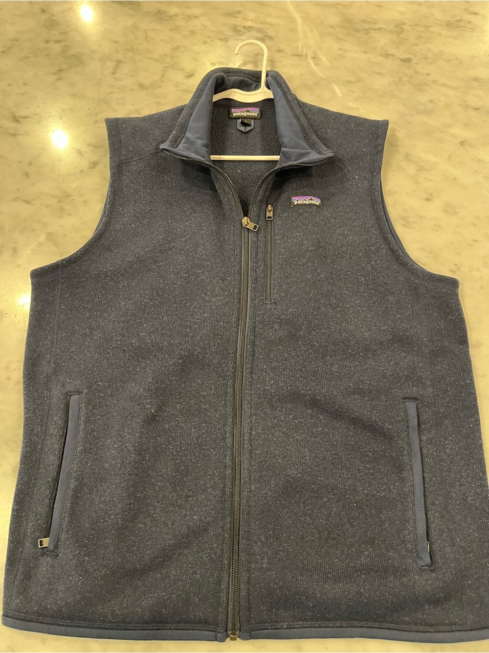 Patagonia Men's Full-Zip Fleece Vest - Navy XL